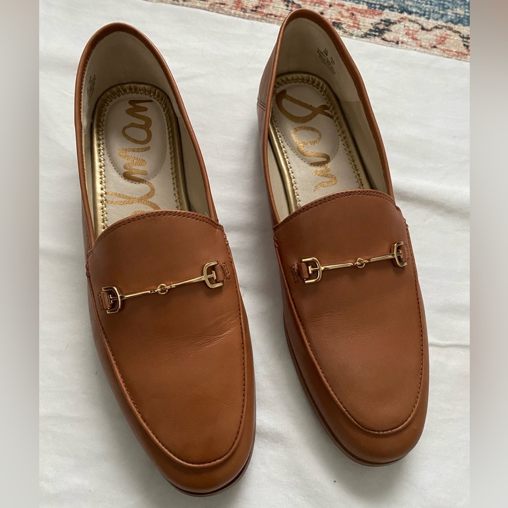 Sam Edelman Gold and Brown Flats